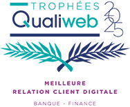 Trophées Qualiweb 2025 - Meilleure relation client digitale (Banque - Finance)